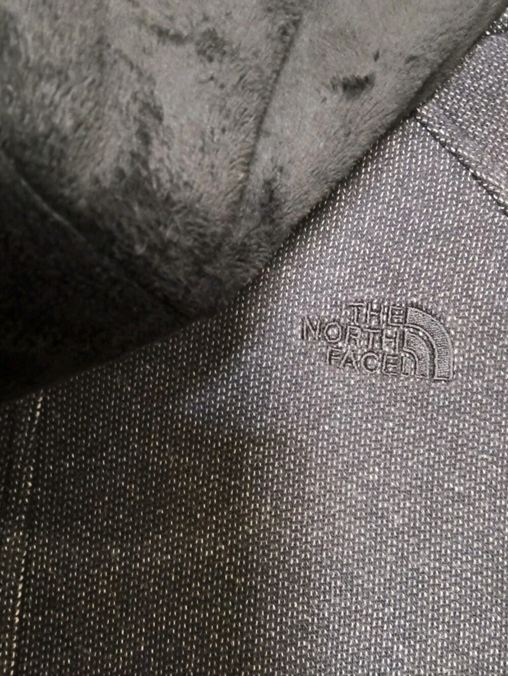 The North Face Women’s Gray Hooded Snap Jacket Lined Slim Mid-Length Sz S - Picture 4 of 13